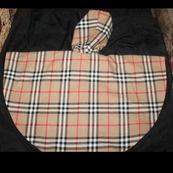 New Iconic O'Neil Of Dublin Ireland Wool Blend Hooded Nova Check Cape Poncho - Picture 4 of 4